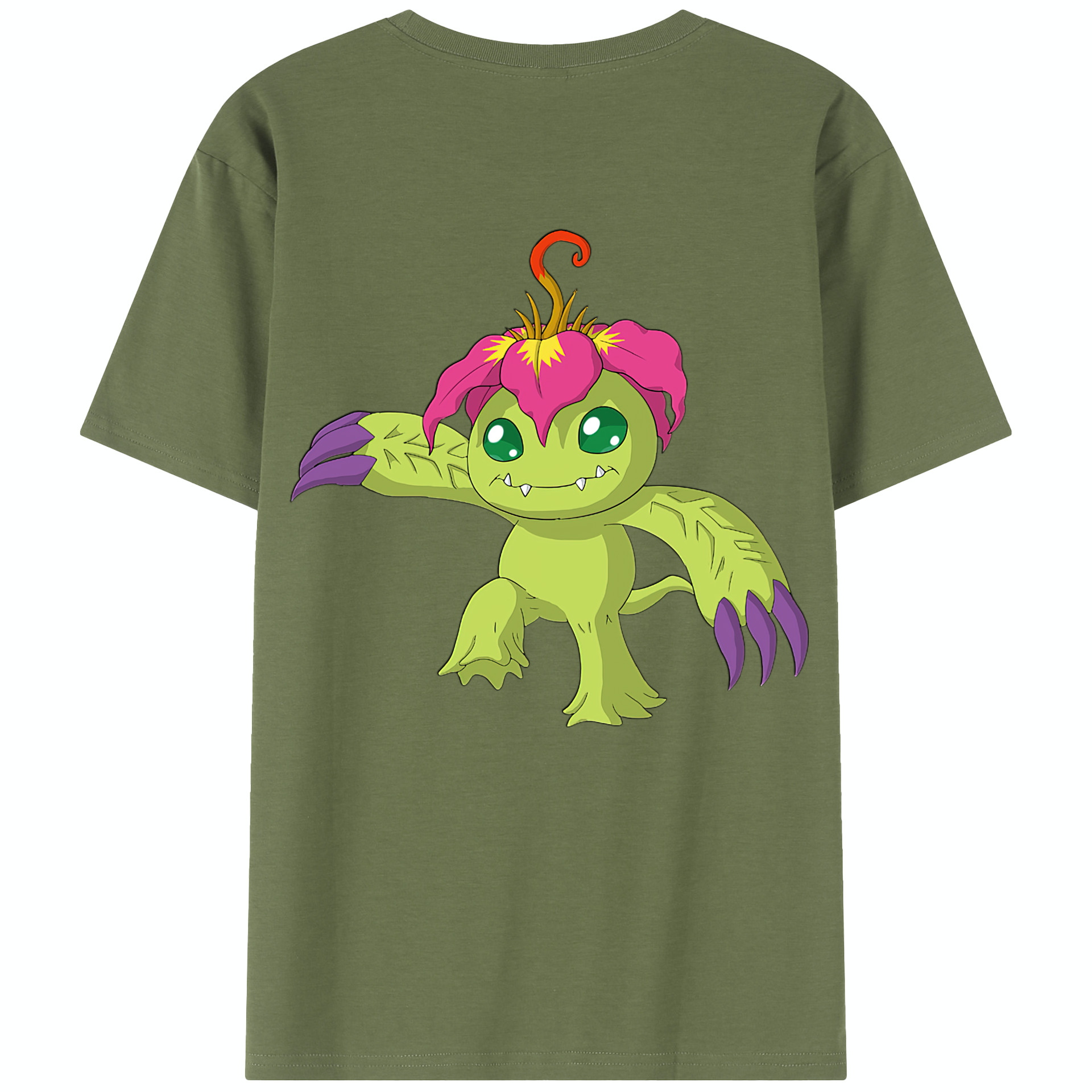 （画像用） Digimon デジタルモンスター/デジモン 綿100％半袖Tシャツ（背面プリント）